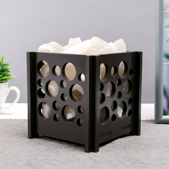 Соляной светильник Соляной светильник "Корзина. Пузыри" 1,8кг, 15Вт, диммер 15х12х12 см