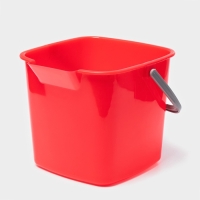 Ведро для уборки, 5.6 л, 21.5&times;23&times;18.5 см, красный