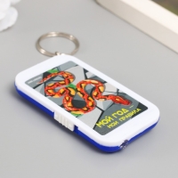 Фонарик на кольце "Змея на камнях - Мой год - мои правила" 6,5х3,5х1 см, МИКС