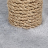 Когтеточка «Ротонда» с игрушкой, джут 35 х 35 х 50 см, серая Когтеточка «Ротонда» с игрушкой, джут 35 х 35 х 50 см, серая