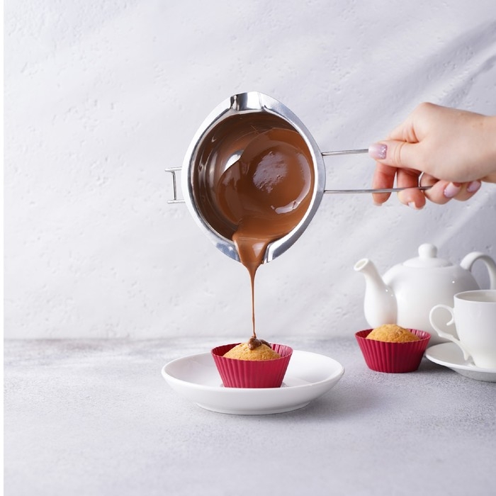 Миска из нержавеющей стали для водяной бани Hanna Kn&ouml;vell, 470 мл, 14&times;6,3 см