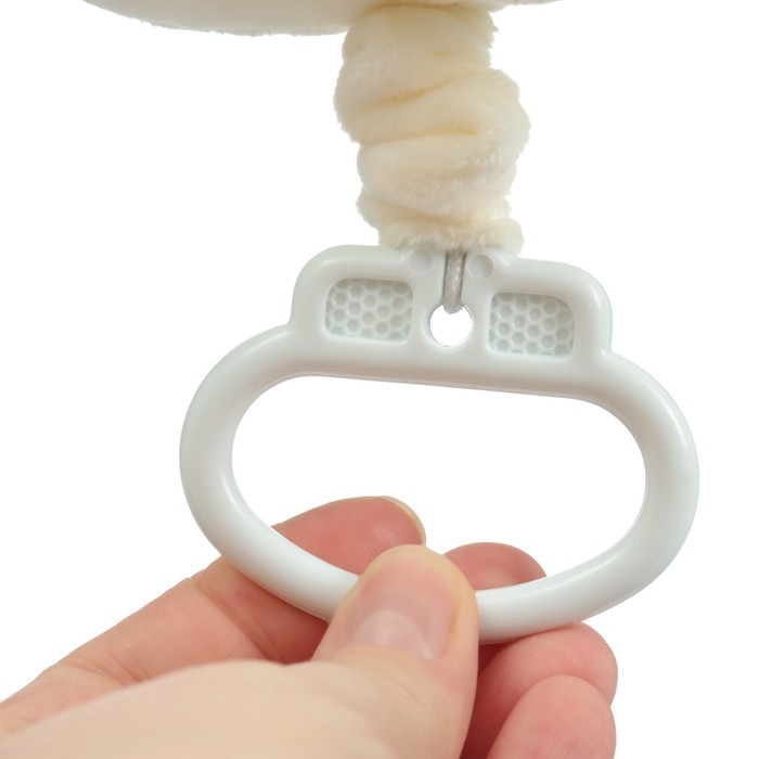 Подвеска музыкальная &laquo;Милая зайка&raquo;, заводная, с погремушкой, на кроватку, коляску, Крошка Я