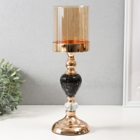 Подсвечник металл на 1 свечу d=10 см "Жаклин" 11х11х36 см Подсвечник металл на 1 свечу d=10 см "Жаклин" 11х11х36 см