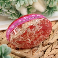 Мыло массажное с люффой "Малина/Ежевика" 100 г "Добропаровъ" розовый Мыло массажное с люффой "Малина/Ежевика" 100 г "Добропаровъ" розовый