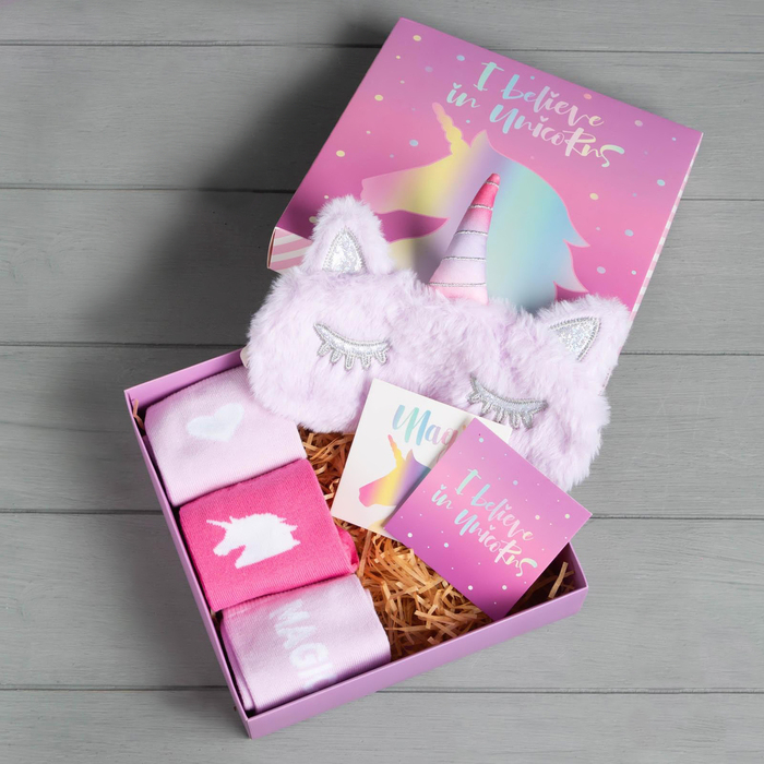 Подарочный набор KAFTAN&lrm; носки, размер 36-39 (23-25 см), маска