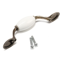 Ручка скоба CASTLE Ceramics 012 LIGHT, 76 мм, керамическая, цвет бронза