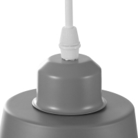 Светильник BayerLux Подвес "Цилиндр" 1x40Вт E27 серый 13х13х16-96 см