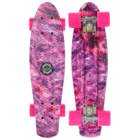 Пенниборд ONLITOP, 55х15 см, колёса PU, ABEC 7, алюминиевая рама, цвет розовый