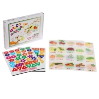 Магнитный набор &laquo;Буквы прилипалы. Овощи&raquo;