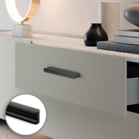 Ручка-скоба CAPPIO RSC022, алюминий, м/о 160 мм, цвет черный   96278904