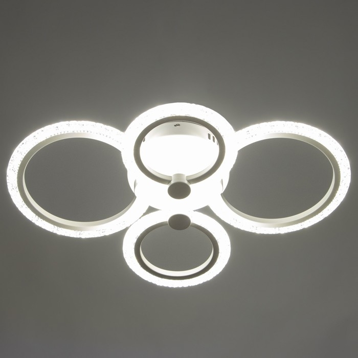 Люстра "Кольца" LED 80Вт Белый 2700-6400к 60х45х14