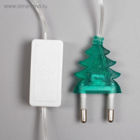 Светодиодная фигура &laquo;Дед Мороз в санях&raquo; 45 &times; 24 см, пластик, 220 В, свечение мульти (RG/RB)