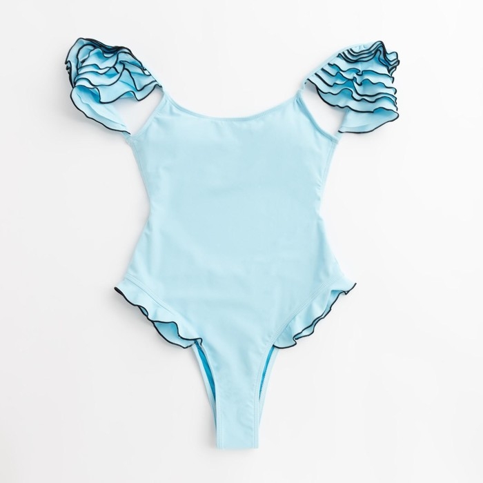 Купальник женский слитный MINAKU Купальник женский слитный MINAKU "Summer rose", размер 42, цвет голубой