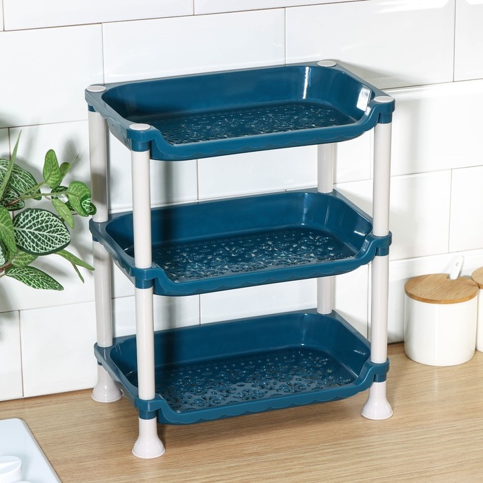 Этажёрка настольная 3 яруса &laquo;Пастель&raquo;, цвет МИКС