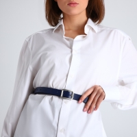 Ремень женский, ширина 2,4 см, винт, пряжка металл, цвет синий Ремень женский, ширина 2,4 см, винт, пряжка металл, цвет синий