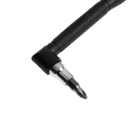 Вороток-отвертка с набором бит ЛОМ, Г-образный, 11 предметов