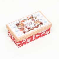 Набор подарочных новогодних коробок 10 в 1 "Исполнения желаний", 30 х 19 х 11,5 - 11 х 6 х 4 см. Новый год