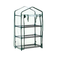 Парник-стеллаж, 3 полки, 110 &times; 40 &times; 65 см, металлический каркас d = 16 мм, чехол плёнка 80 мкм, Greengo
