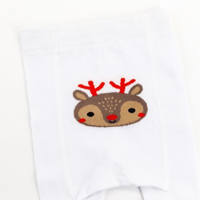Новый год.Колготки Крошка Я Новый год.Колготки Крошка Я "Оленёнок", белый, рост 62-68 см