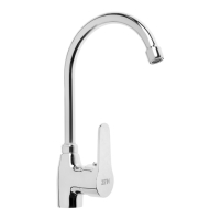 Смеситель для кухни ZEIN Z2659, однорычажный, картридж керамика 40 мм, латунь, хром