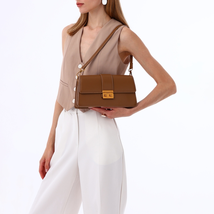 Сумка женская TEXTURA, средний размер, цвет светло-коричневый Сумка женская TEXTURA, средний размер, цвет светло-коричневый