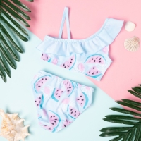 Купальник детский KAFTAN &laquo;Арбузы&raquo;, рост 110-116 (32), цвет голубой