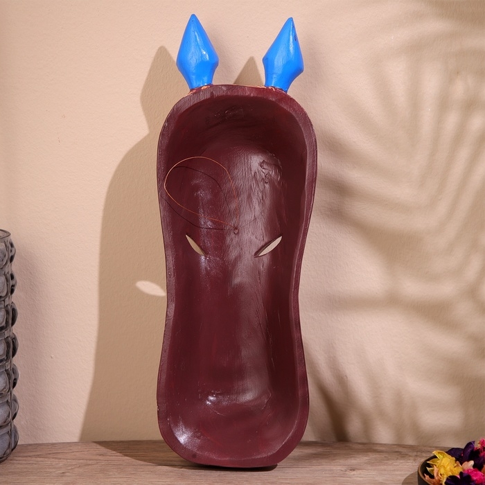 Маска "Бегемот" дерево 40 см