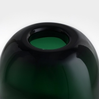 Ваза для цветов &laquo;Джозефина&raquo; из прозрачного зеленого стекла 17 х 13 х 13 см