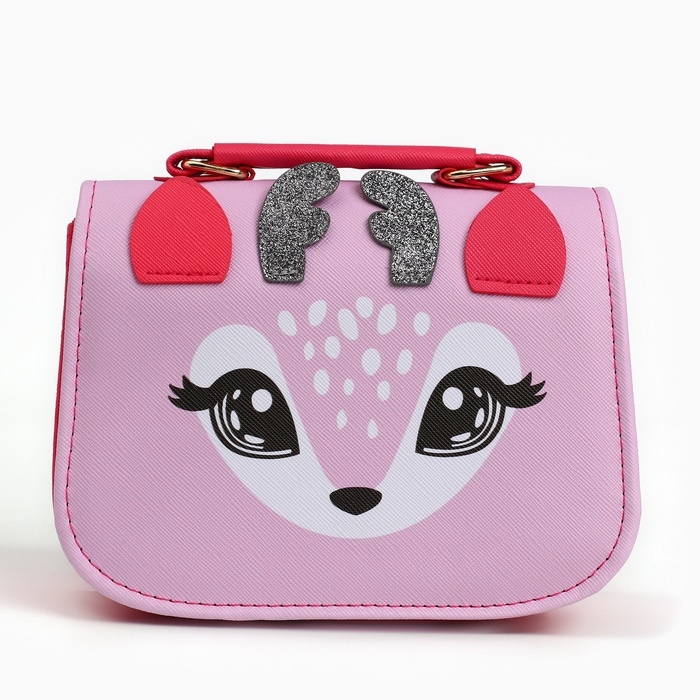 Детская сумка "Оленёнок", с ушками р-р. 16*12*6.5 см