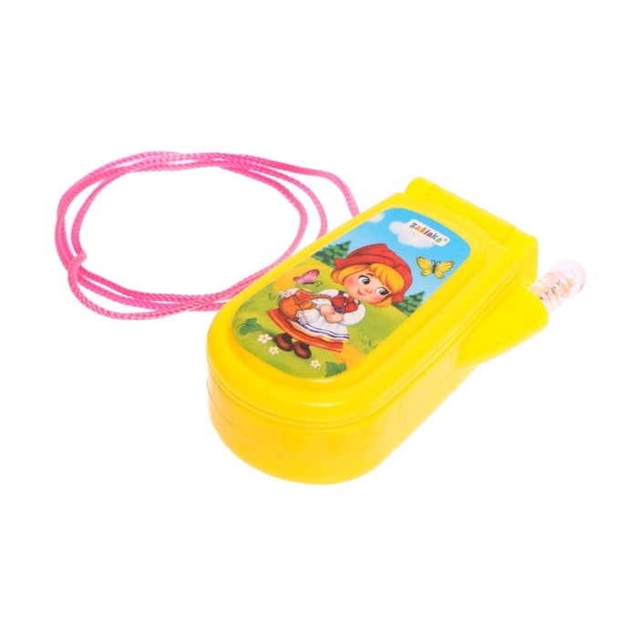 Музыкальный телефончик &laquo;Сказка&raquo;, русская озвучка, световые эффекты, работает от батареек, МИКС