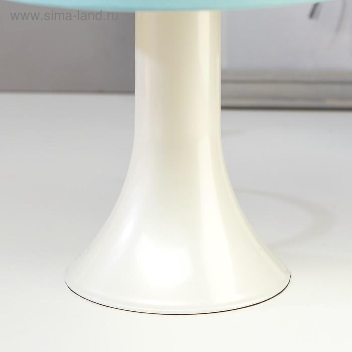 Лампа настольная 032004 1хЕ14 15Вт светло-бирюзовый d=18 см, h=28,5 см RISALUX