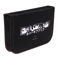 Пенал 1 секция, 130 х 210 х 40 мм, 2 откидные планки, тканевый, Calligrata TOP, Content "Аниме", МИКС