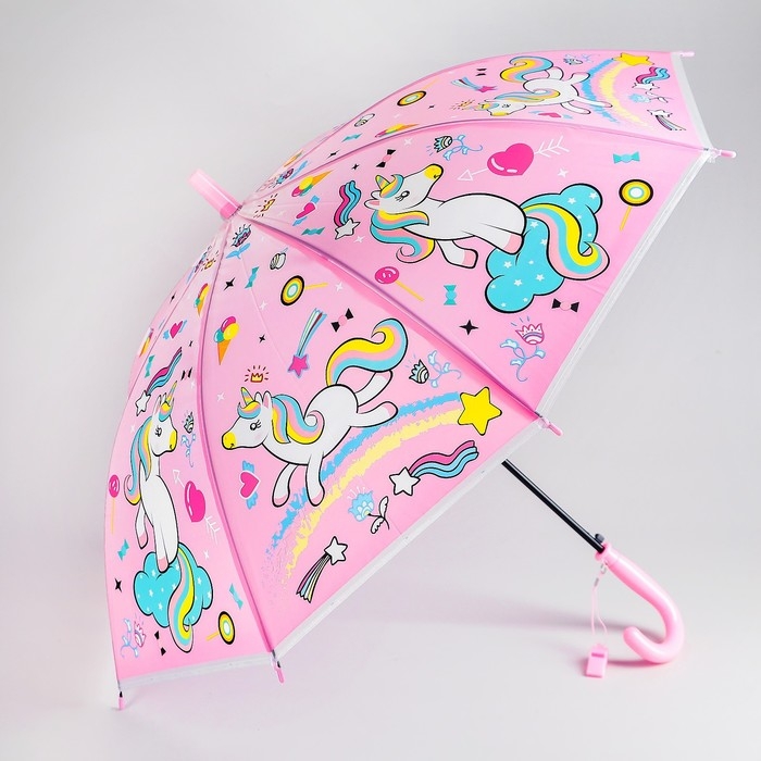 Зонт детский &laquo;Единороги&raquo; 82&times;82&times;66 см, МИКС