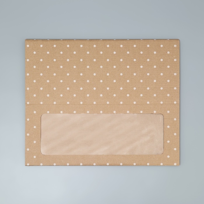 Коробка подарочная складная с PVC-окном, упаковка, &laquo;Горох &raquo;, 14 х 35 х 14 см