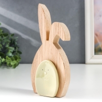 Сувенир дерево, керамика "Зайчик зелёный" 15х3х7,4 см Сувенир дерево, керамика "Зайчик зелёный" 15х3х7,4 см