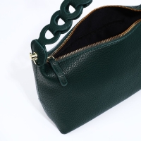 Сумка-багет на молнии, цвет зелёный Сумка-багет на молнии, цвет зелёный