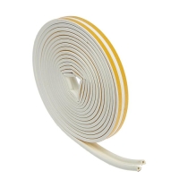 Уплотнитель резиновый ТУНДРА, профиль Р, размер 5.5х9 мм, белый, в упаковке 10 м Уплотнитель резиновый ТУНДРА, профиль Р, размер 5.5х9 мм, белый, в упаковке 10 м