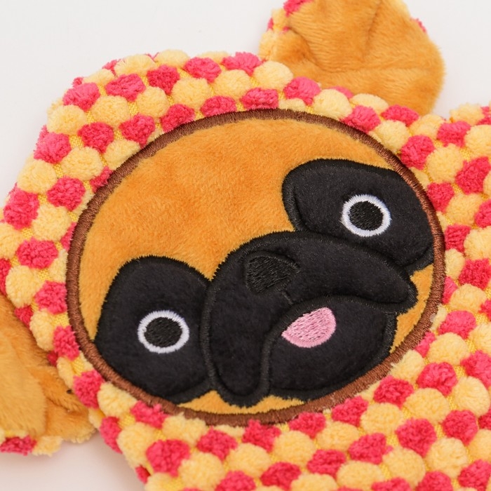 Игрушка текстильная Игрушка текстильная "Плоский мопс", 27 х 20 см