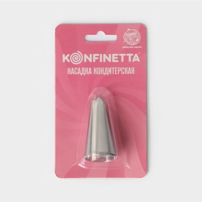 Насадка кондитерская KONFINETTA &laquo;Лепесток&raquo;, d=2,3 см, выход d=1,4 см, нержавеющая сталь
