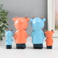 Сувенир полистоун "Малыши в дождевиках с рожками" набор 4 шт 2х2х7 4х3,5х11,5 см Сувенир полистоун "Малыши в дождевиках с рожками" набор 4 шт 2х2х7 4х3,5х11,5 см