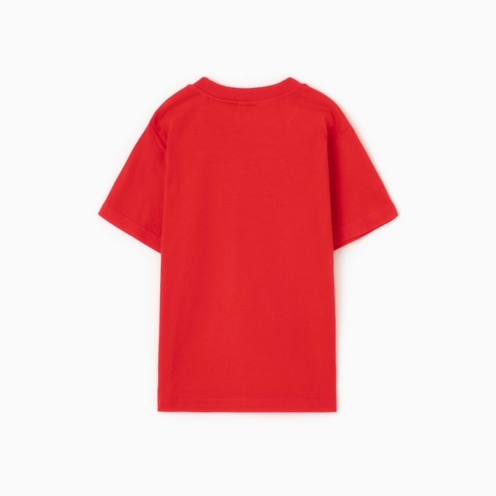 Футболка детская, цвет красный, рост 122 см