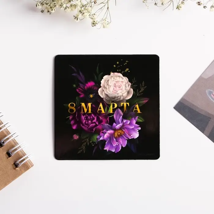 Магнит на холодильник &laquo;8 Марта&raquo;, 7&times;7 см