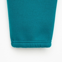 Костюм детский (худи, брюки) MINAKU: Basic Line KIDS, oversize, цвет изумруд, рост 128