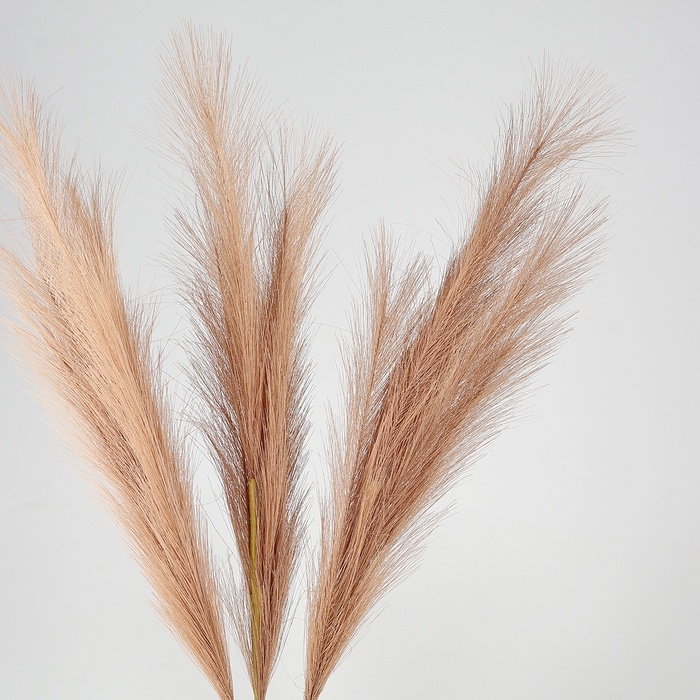Пампасная искусственная трава, высота 70 см, набор 3 шт., цвет коричневый