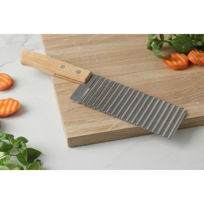 Нож для фигурной резки Доляна, 27&times;6 см, цвет серебристый