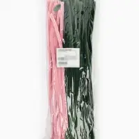 Синельная проволока, набор 100 шт, размер 1 шт 30х0,8 см, цвет розовый и зеленый