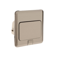 Розетка выдвижная, 16А, одноместная, 1 USB + 1 USB-C, цвет серебристый Розетка выдвижная, 16А, одноместная, 1 USB + 1 USB-C, цвет серебристый