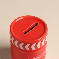 Копилка керамика "Не влезай убьёт! Частная собственность" красная 6,5х6,5х9 см