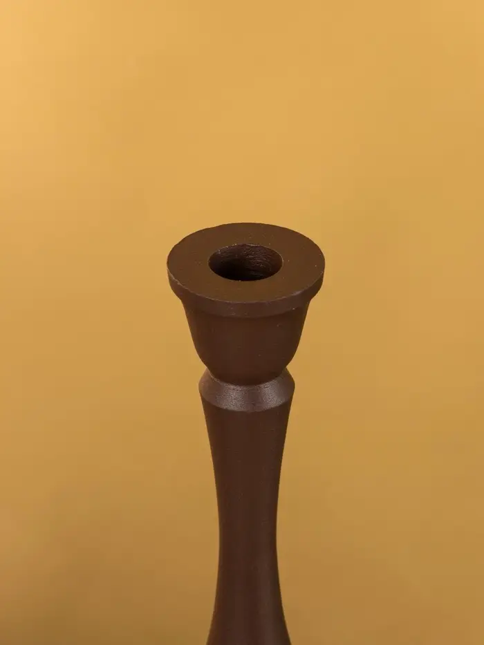 Подсвечник на 1 свечу "Шоколад" 10,5х10,5х34,5 см