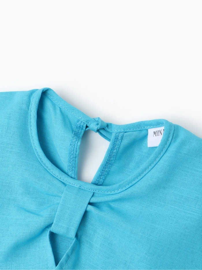 Платье для девочки, MINAKU, голубое, рост 98 см